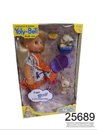 Imagen de MUÑECA YOLY BELL JUGA C/MARILU Y SUS MASCOTAS 12.25